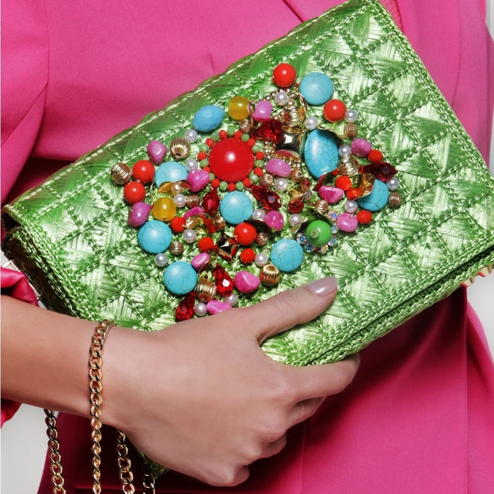 Brand New Elina Linardaki Bachata Bag Green